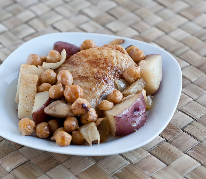 Chickpea Chicken with Taters