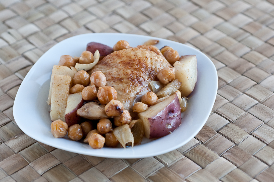 Chickpea Chicken with Taters