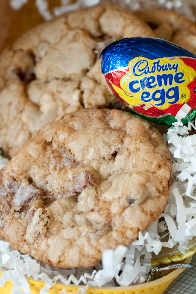 Cadbury Creme Egg Cookie Experiment – A Semi-Fail