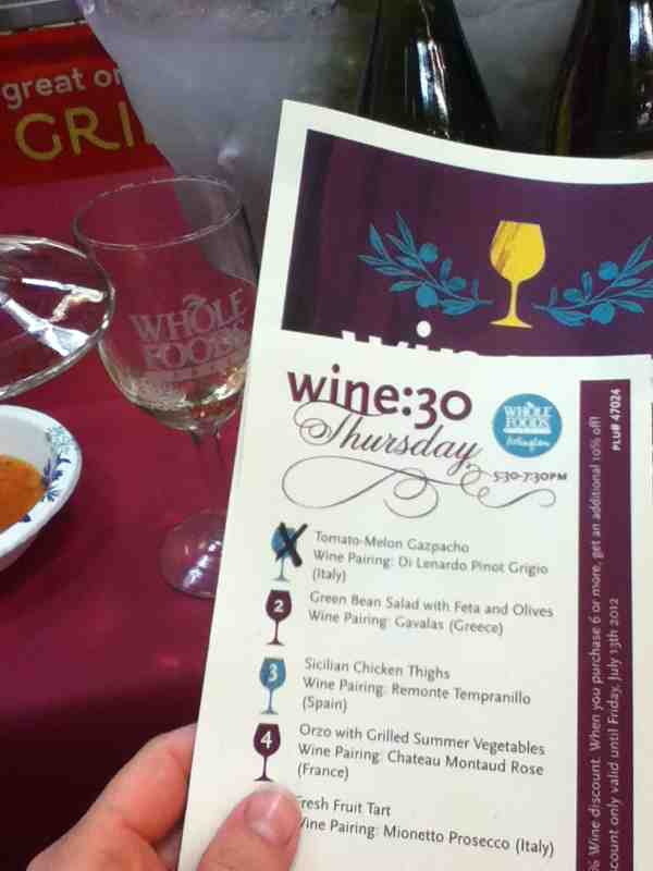 #1 Best Bargain Date: Whole Foods Market Arlington’s wine: 30 Thursday