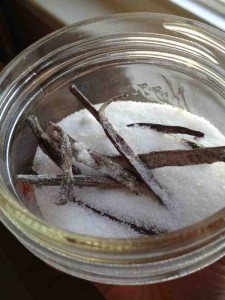 Homemade vanilla sugar