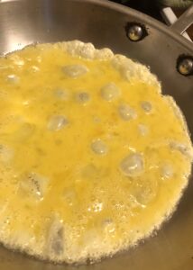Non-stick scrambled eggs